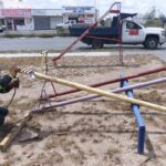 Rehabilitó Gobierno Municipal de Carlos Peña Ortiz juegos infantiles en Hacienda del Sol