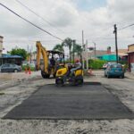 Intensificó Servicios Públicos trabajo de bacheo en Reynosa