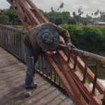 Realiza Gobierno de Reynosa mantenimiento de puente peatonal en Voluntad y Trabajo