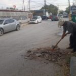 Atendió Carlos Peña Ortiz reportes de bacheo, pluviales y alumbrado en diversos sectores