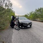 Guardia Estatal brinda asistencia a mujeres y menores de edad varados por falla en neumático