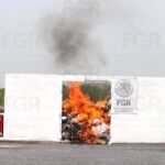 FGR LLEVA A CABO INCINERACIÓN DE MÁS DE TRES TONELADAS 448 KILOGRAMOS DE NARCÓTICOS DECOMISADOS EN LA ZONA NORESTE