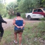 Guardia Estatal auxilia a mujer en Llera