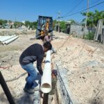 Amplía COMAPA red sanitaria en la colonia Tamaulipas