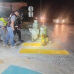 Mejora Gobierno de Reynosa vialidades con trabajo nocturno