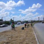 Realizó Servicios Públicos limpieza en avenida principal de Hacienda Las Bugambilias