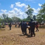 Guardia Estatal apoya a estudiantes de preparatoria durante simulacro en Güémez