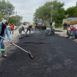 Rehabilita Gobierno de Carlos Peña Ortiz pavimento de avenida en la colonia Fundadores