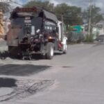 Reparó Servicios Públicos pavimento de la calle Nardos en Villa Florida Sector B